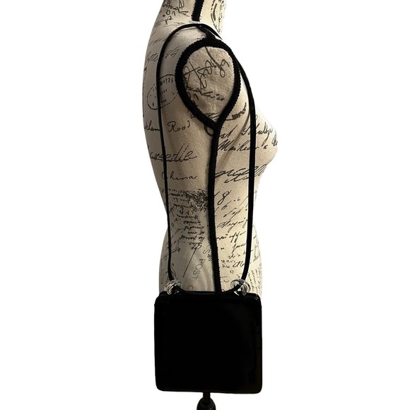 Vintage Charles Jourdan Black Patent  Leather Shoulder Cross-Body Shoulder Bag - Picture 4 of 16